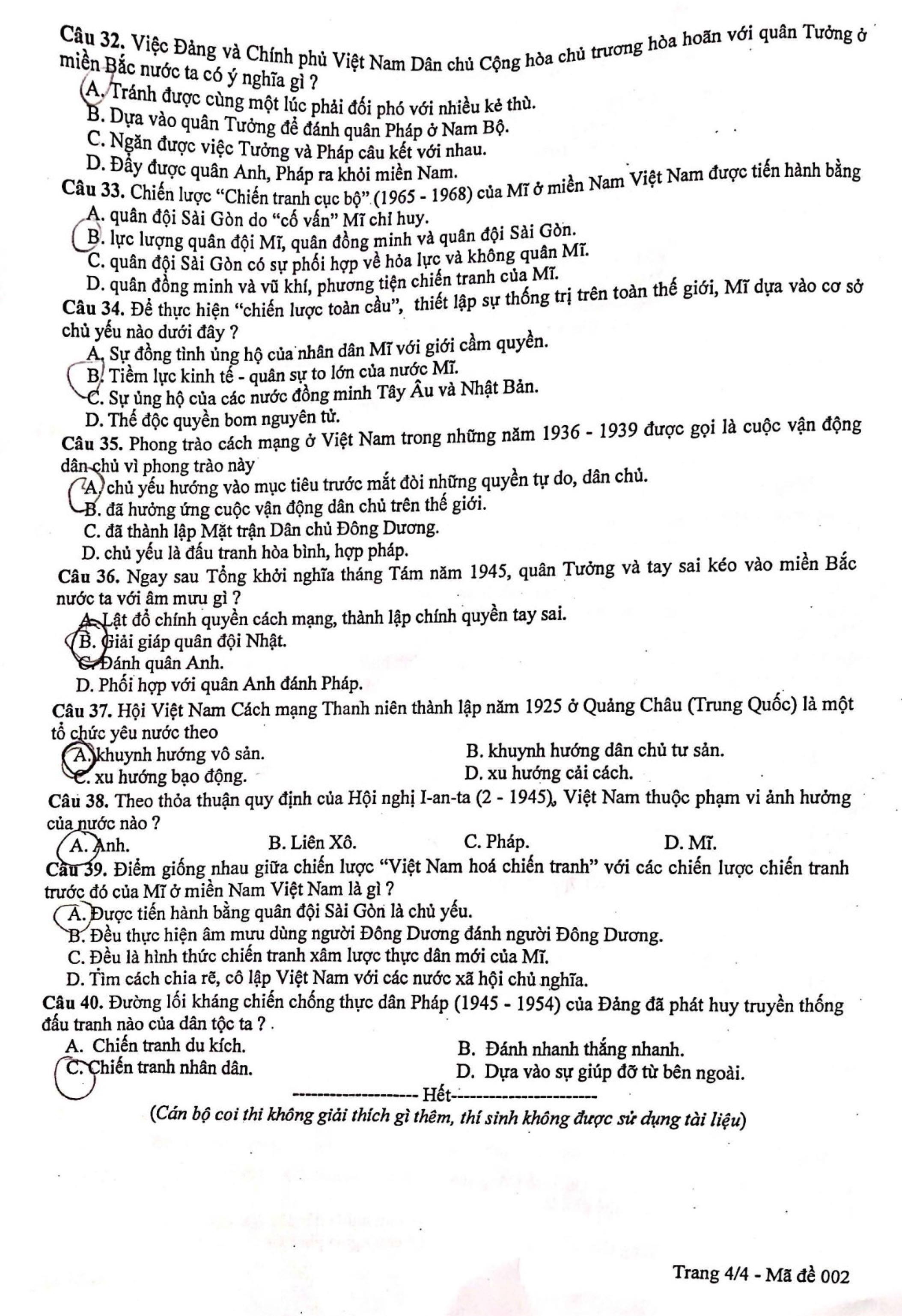 giải đề môn Lịch sử ảnh 5 giai de mon Lich su anh 5