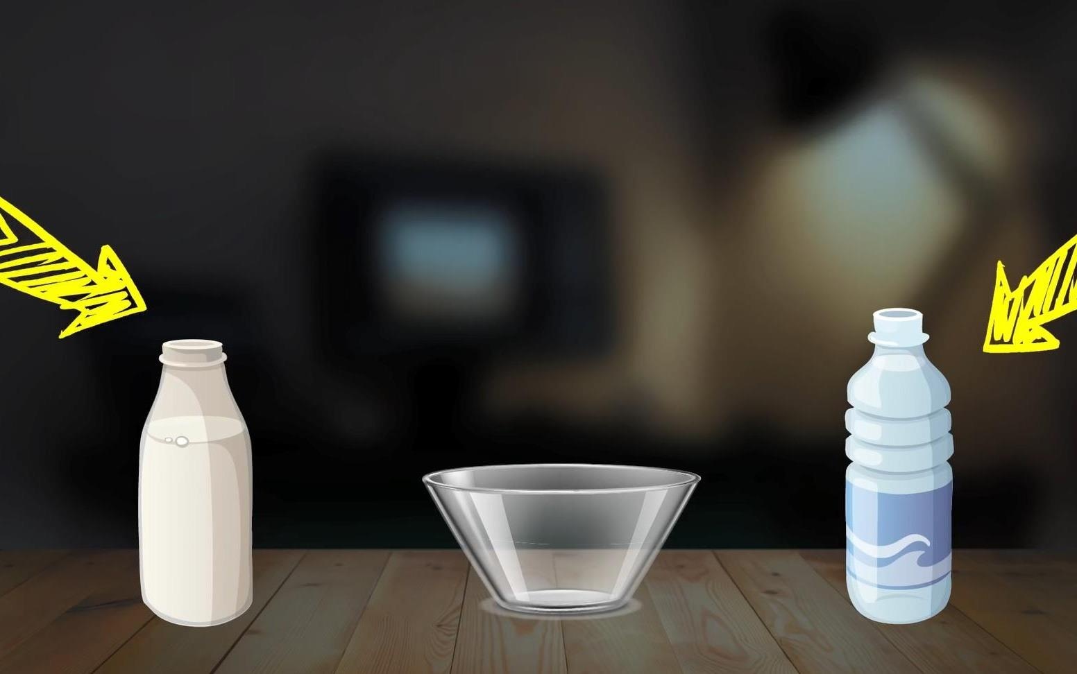 Thu thach do sua va nuoc vao chung bat nhung khong tron lan hinh anh