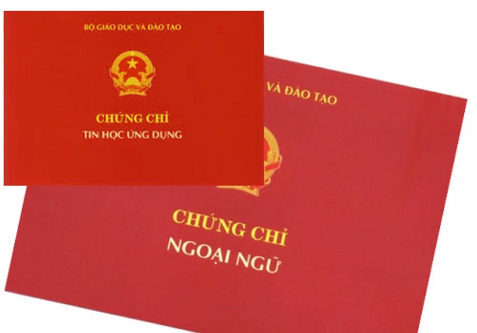 49 don vi phai dung cap chung chi ngoai ngu, tin hoc hinh anh