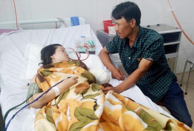 Co giao mat canh tay khi vuot 130 km den truong anh 1