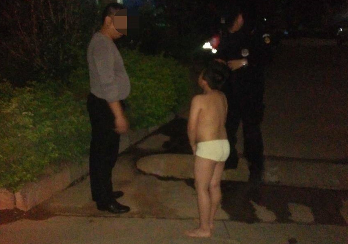 Khong nghe loi, con bi cha phat mac do lot dung trong dem lanh hinh anh