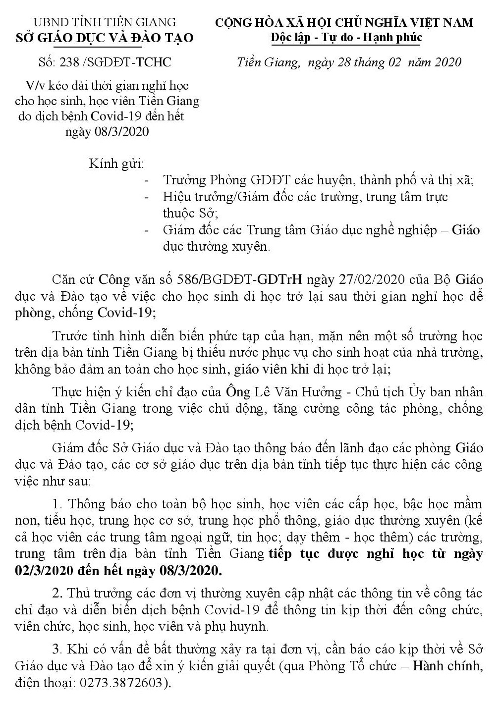 cho hoc sinh THPT nghi den 8/3 anh 1