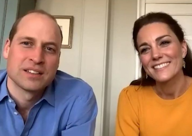 Vo chong Hoang tu William goi video den truong, cam on con bac si hinh anh