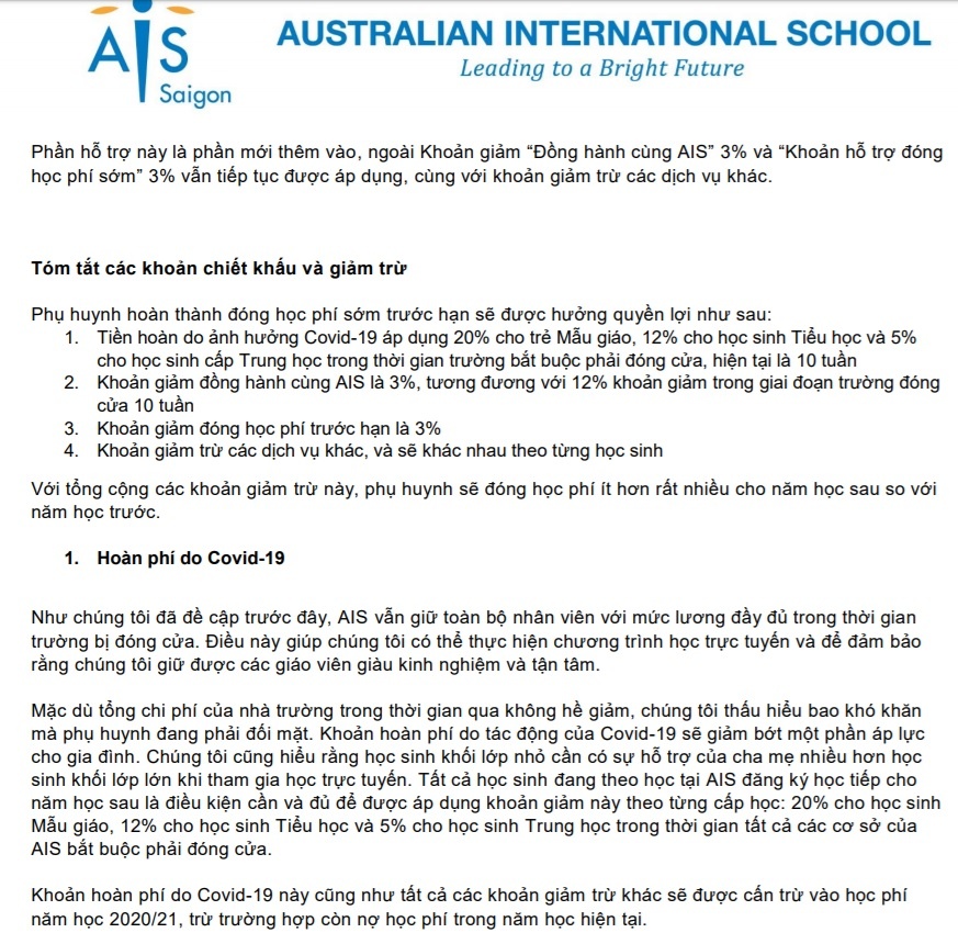 Phu huynh truong quoc te tiep tuc doi truong day bu anh 2