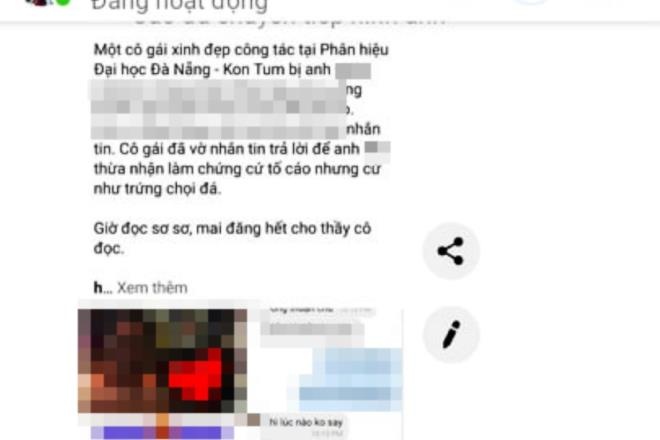 lanh dao DH Da Nang co loi le thieu chuan muc voi nu can bo anh 1