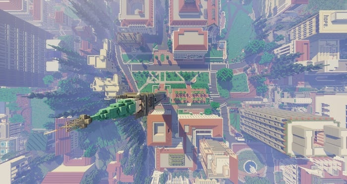 sinh vien xay truong dai hoc ao voi hon 100 toa nha de tot nghiep vi dich anh 1