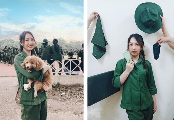 'trai xinh gai dep' truong kinh te trong mau ao quan su anh 6