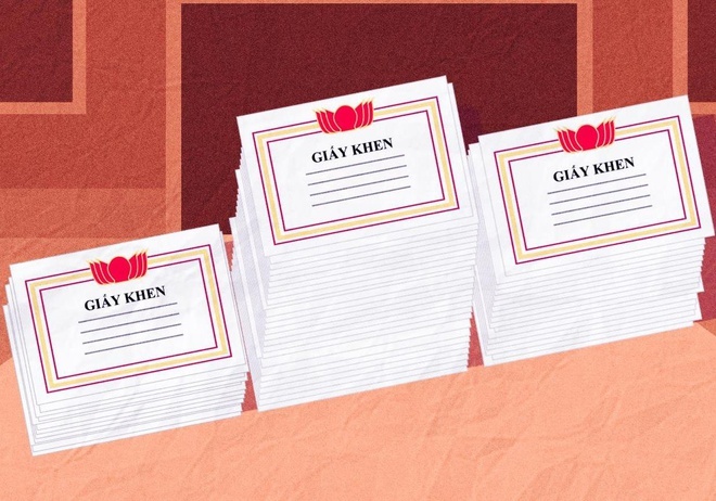 Siet chat tinh trang tang giay khen tran lan trong hoc sinh pho thong hinh anh