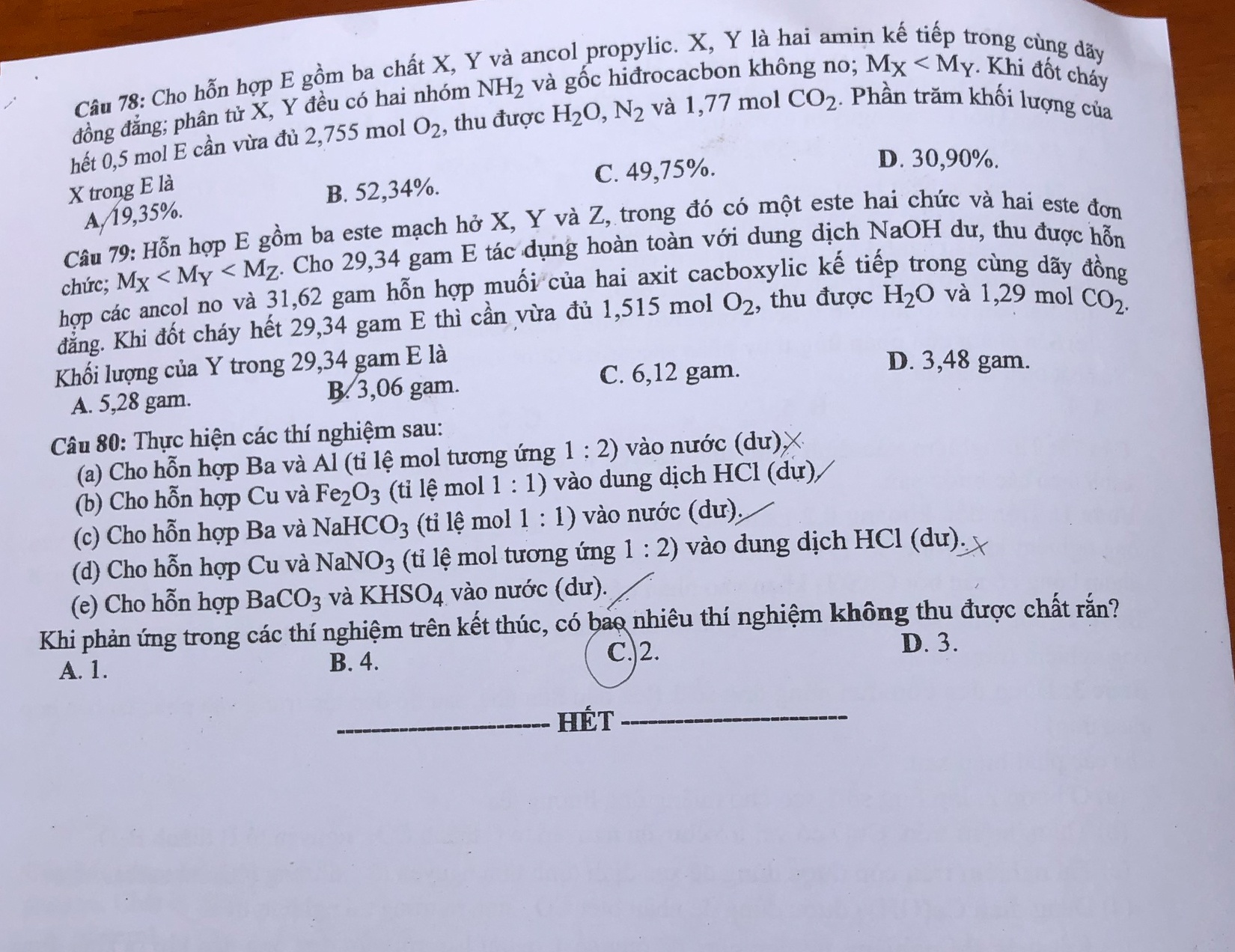 dap an mon Hoa hoc anh 5