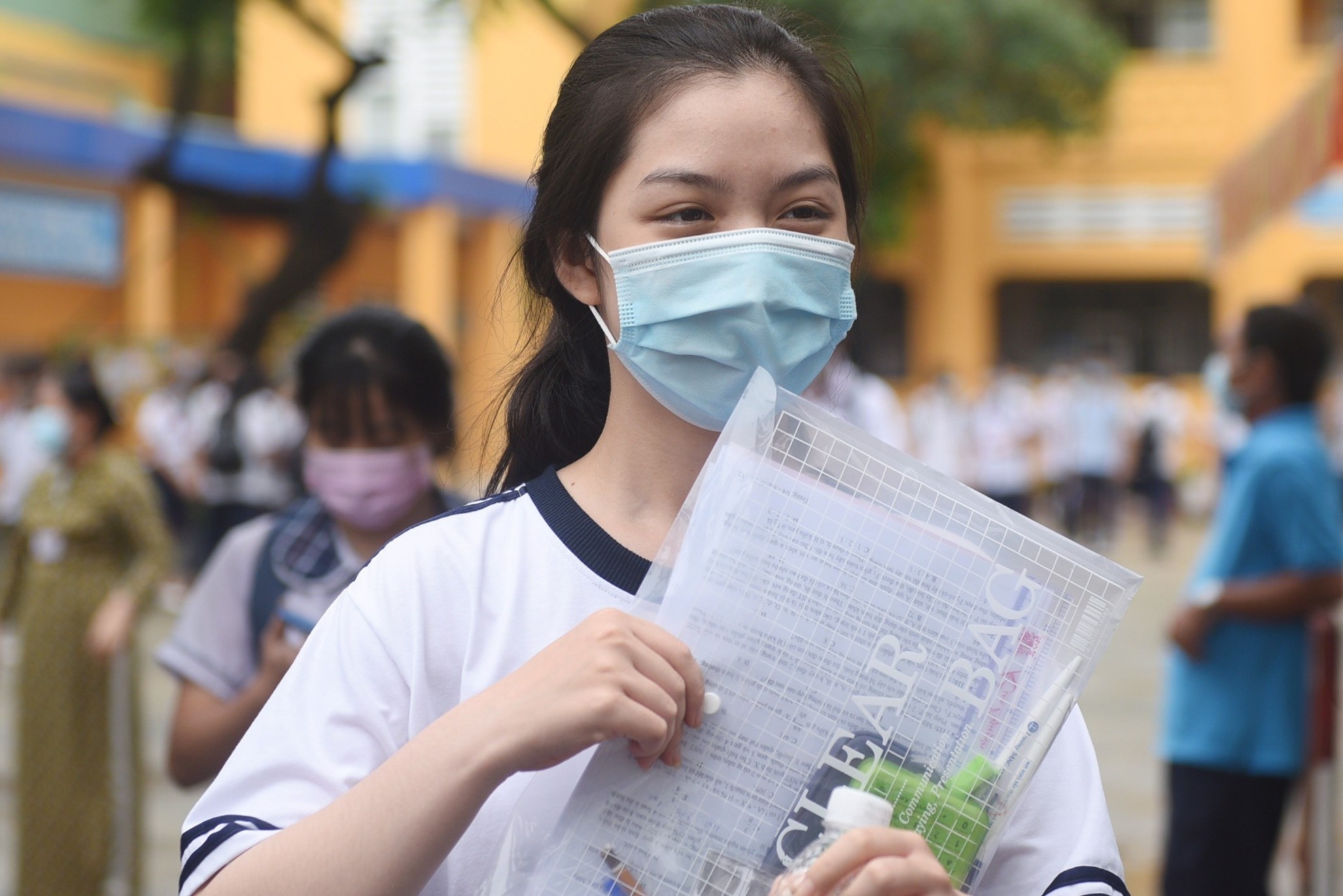 Lan dau cham thi tot nghiep THPT trong dich benh hinh anh