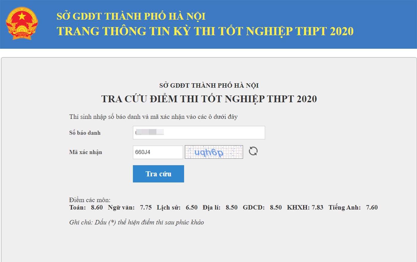 cong bo diem thi tot nghiep THPT anh 1