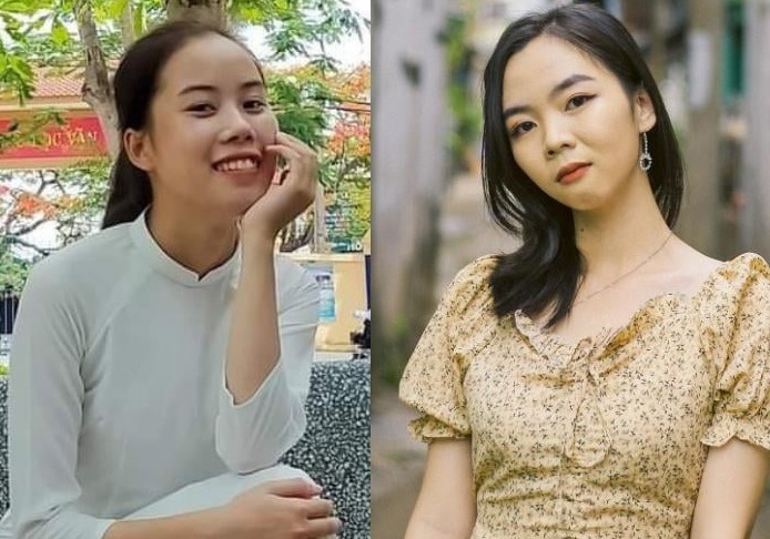 Hai nu sinh dat diem 10 mon Ngu van hinh anh