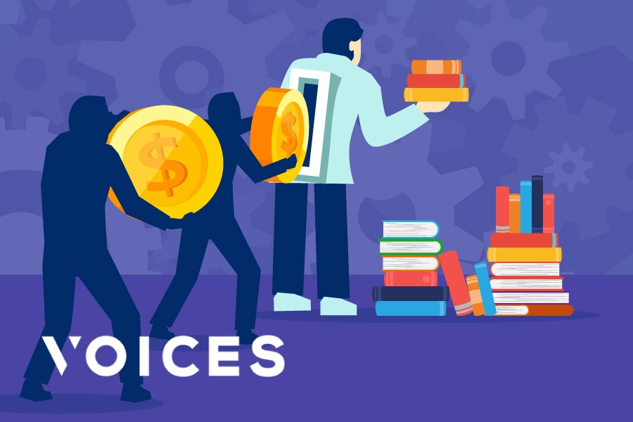 'Tiep thi den' sach giao khoa trong truong hoc hinh anh