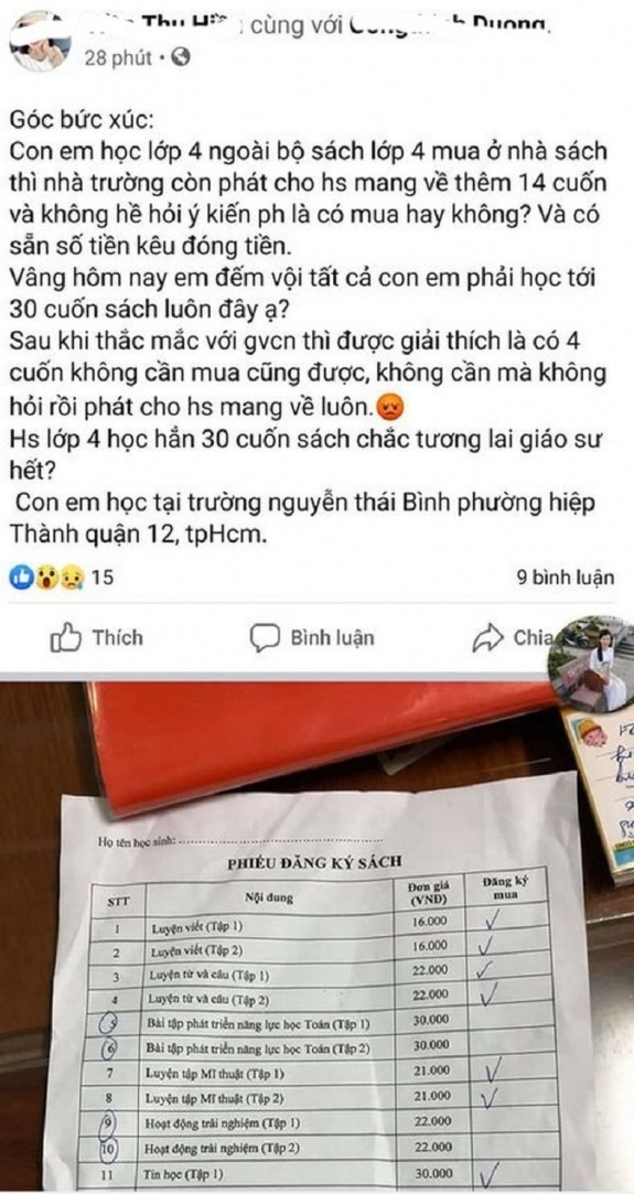 Phu huynh buc xuc tien truong anh 1
