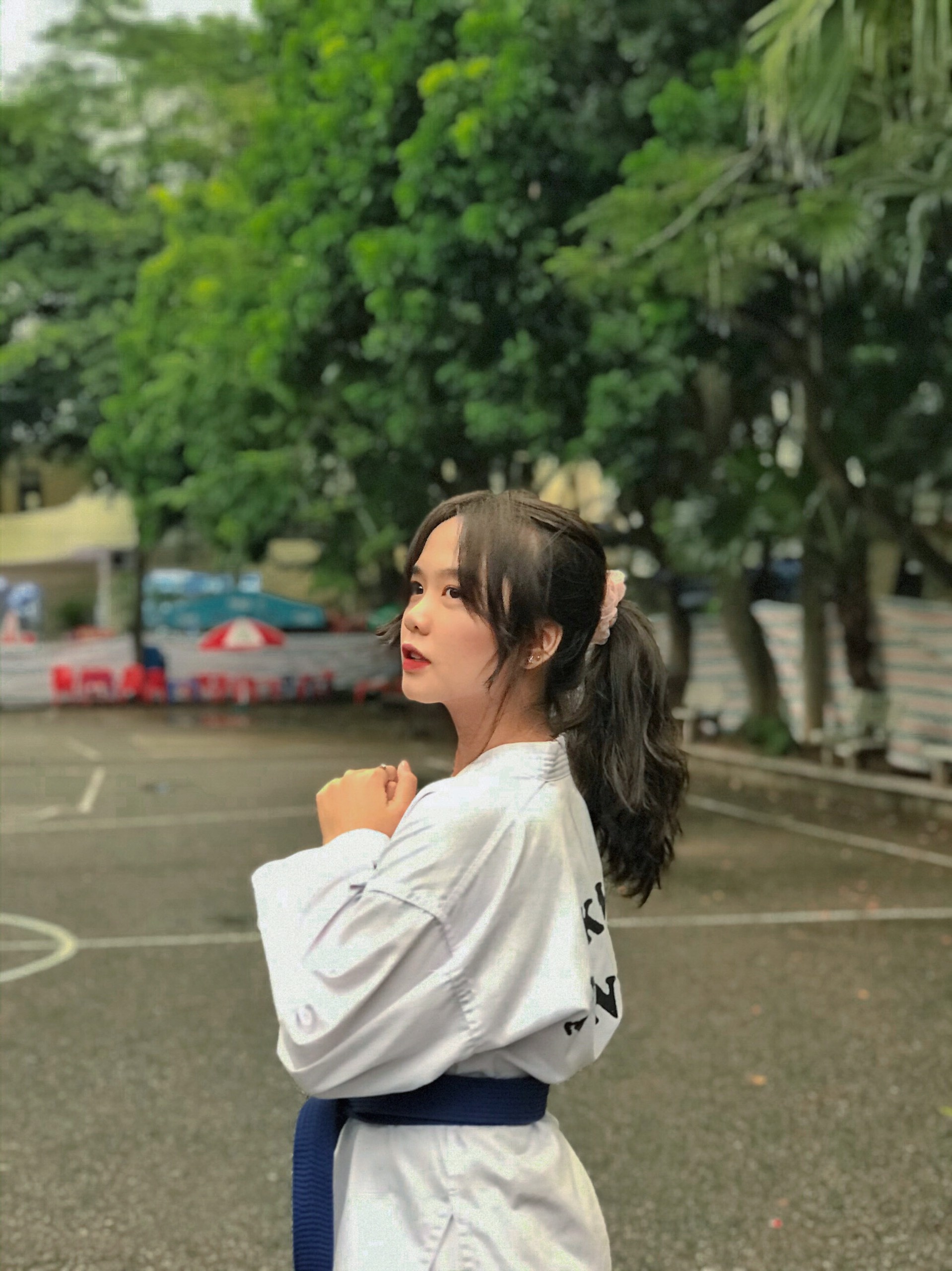 Nu sinh dam me vo thuat anh 4