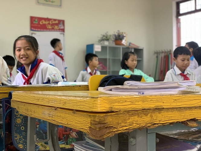 Nhieu truong hoc o Ha Tinh chong chat kho khan sau lu hinh anh