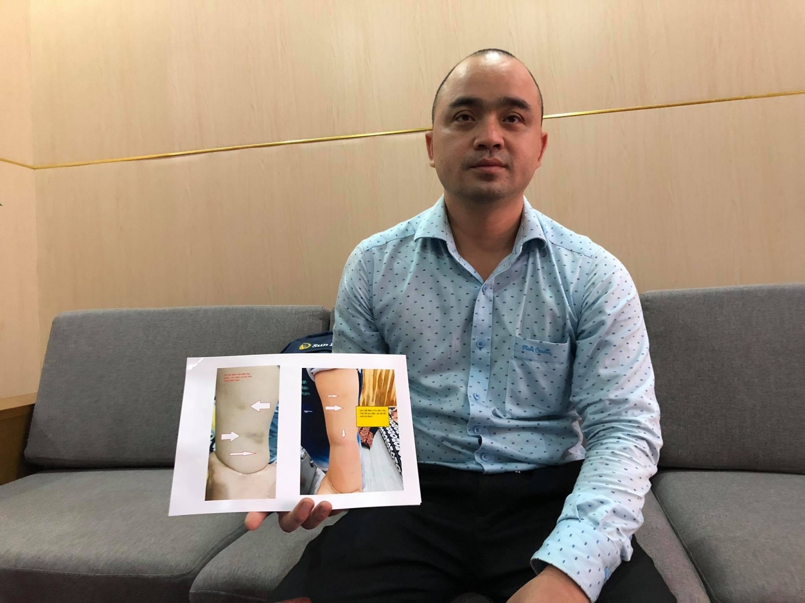 Phu huynh to co giao dung thuoc nhom danh tre bam tim nguoi hinh anh