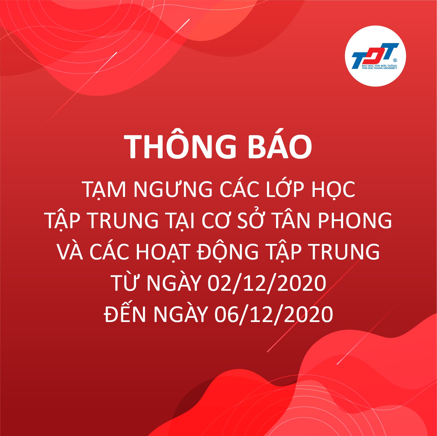 DH dau tien o TP.HCM cho sinh vien nghi hoc anh 1