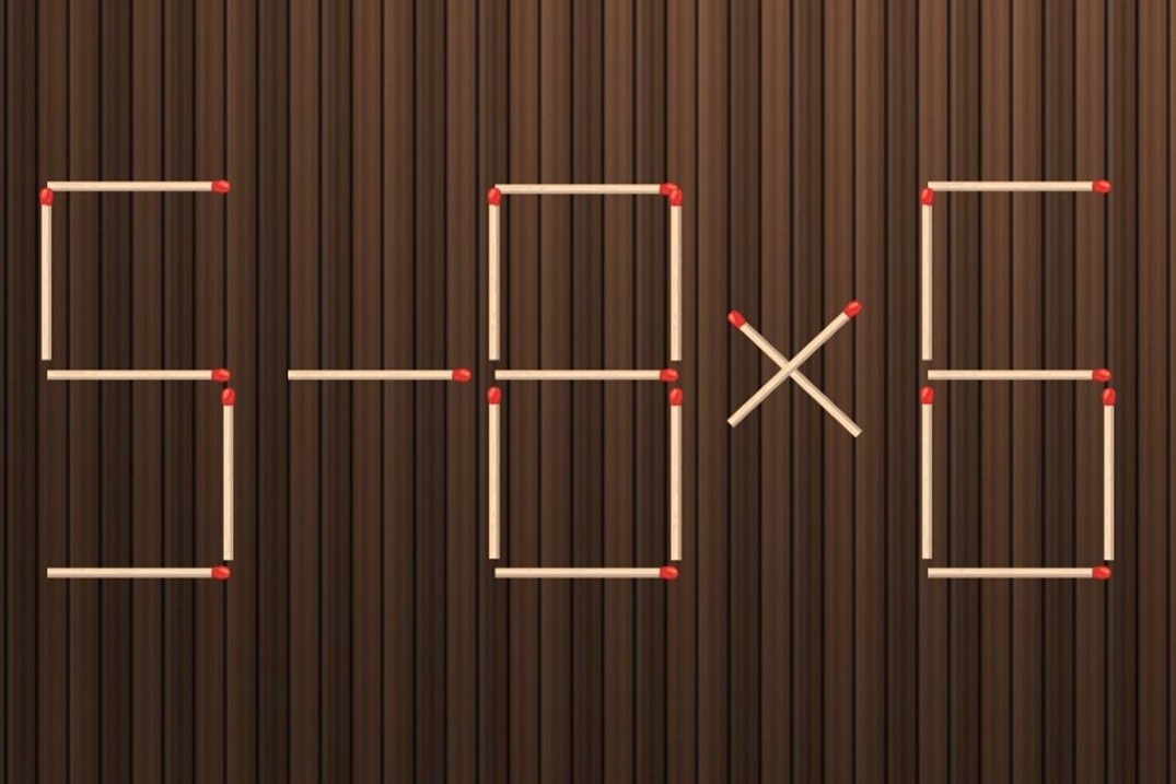 Di chuyen mot que diem bien phep tinh 5 - 8 x 6 = 5 thanh dung hinh anh