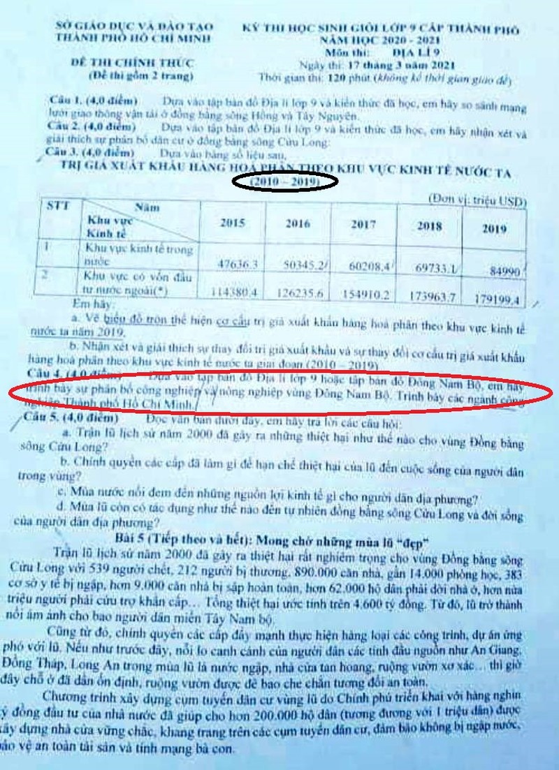 Đề thi học sinh giỏi môn Địa lý ảnh 1 De thi hoc sinh gioi mon Dia ly anh 1