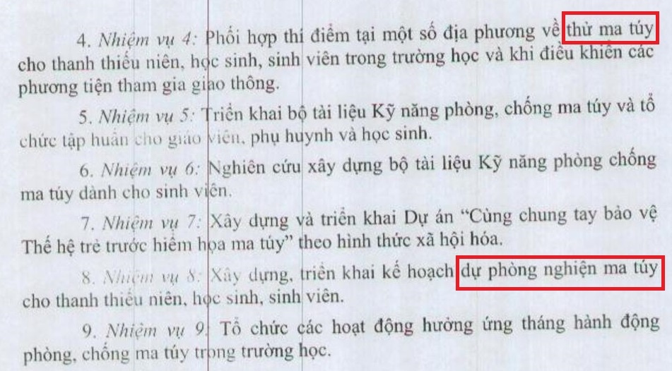 thi diem thu ma tuy cho hoc sinh anh 1