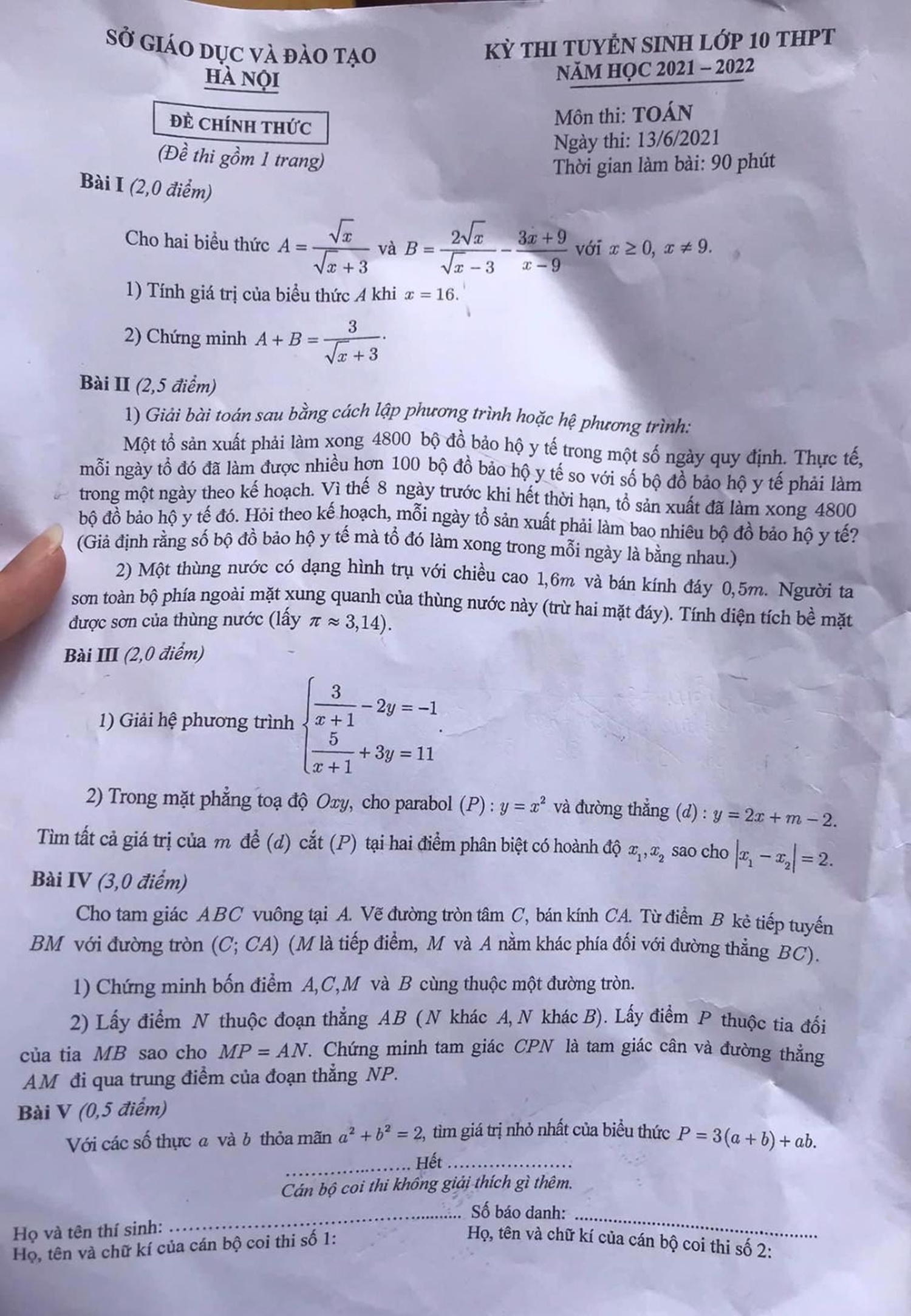 De thi Toan vao lop 10 anh 1