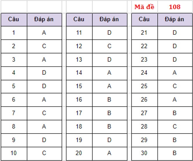 dap an mon Tieng Anh vao lop 10 anh 3