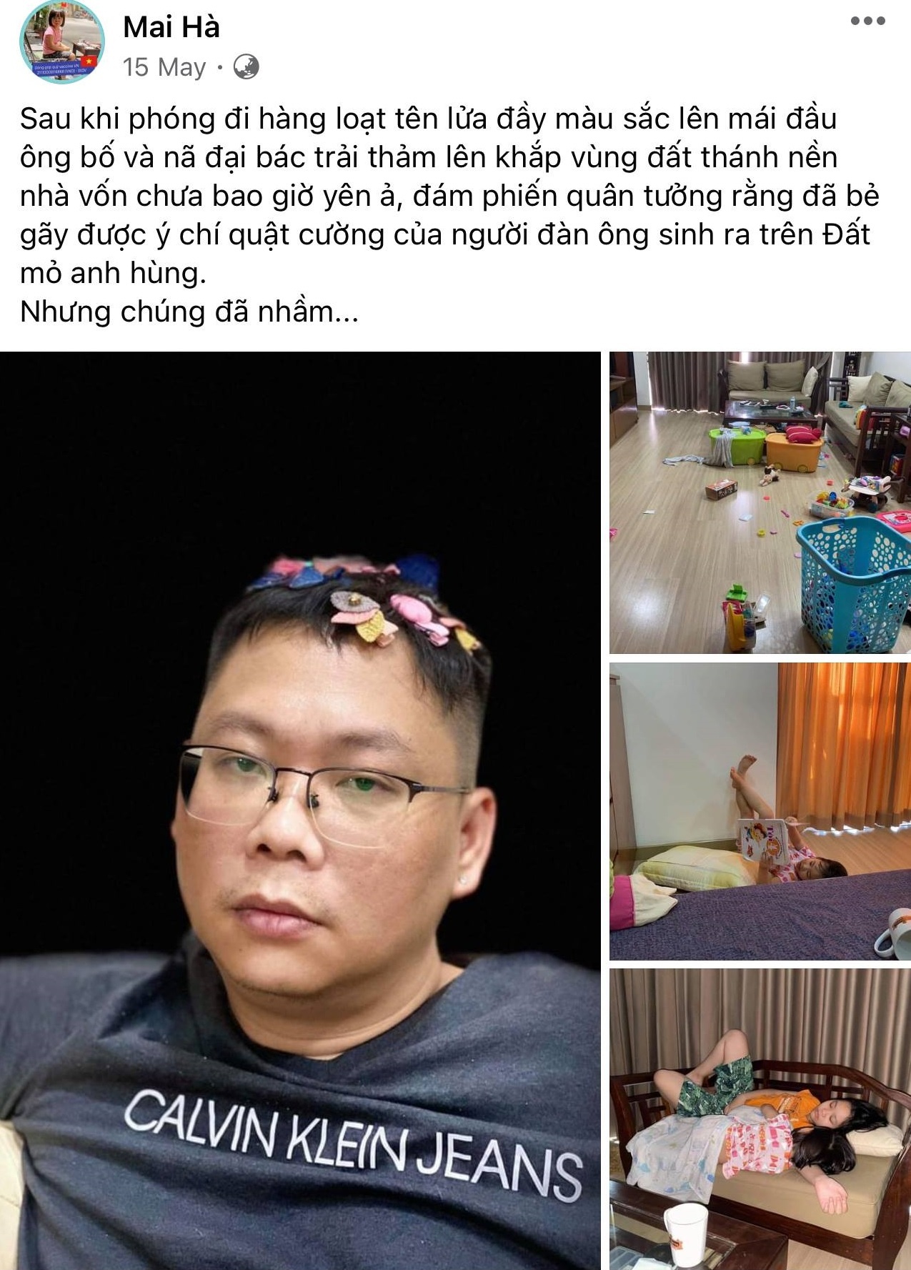 ông bố ở nhà trông con 4 mùa dịch ảnh 1 ong bo o nha trong con 4 mua dich anh 1