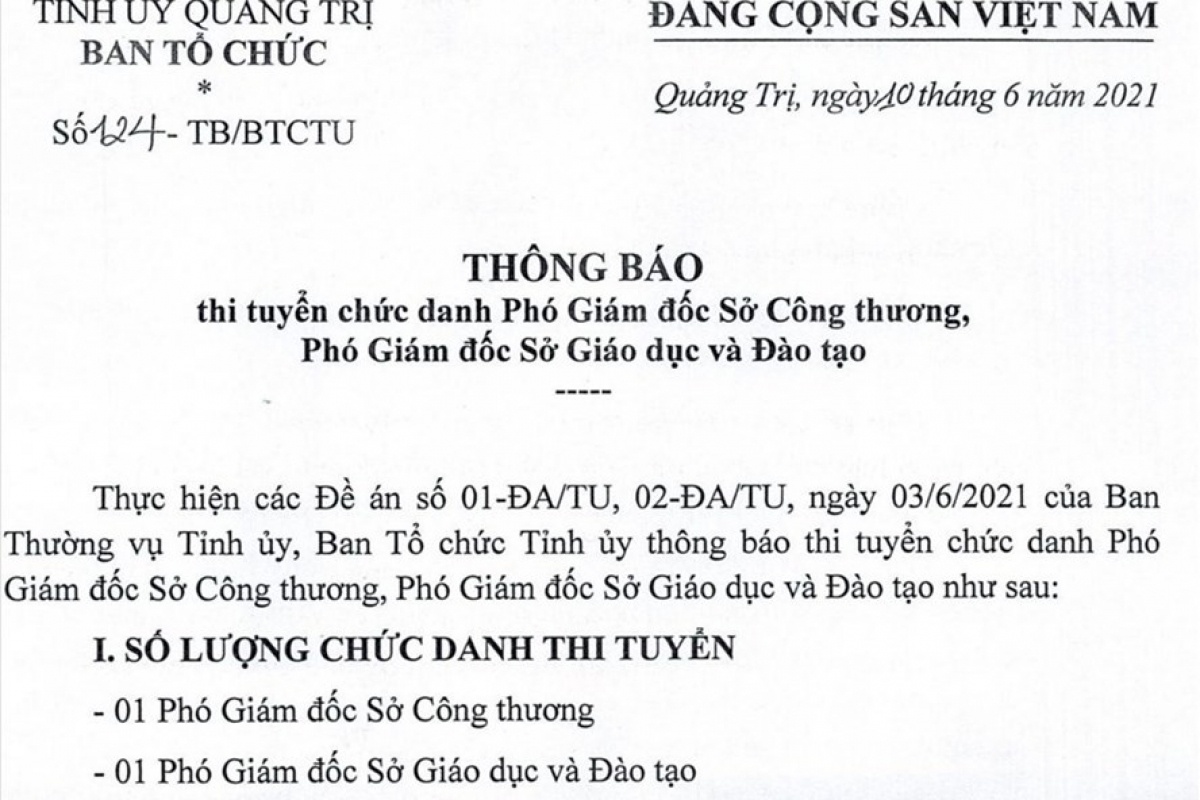 Quang Tri thi tuyen chuc danh pho giam doc so anh 1
