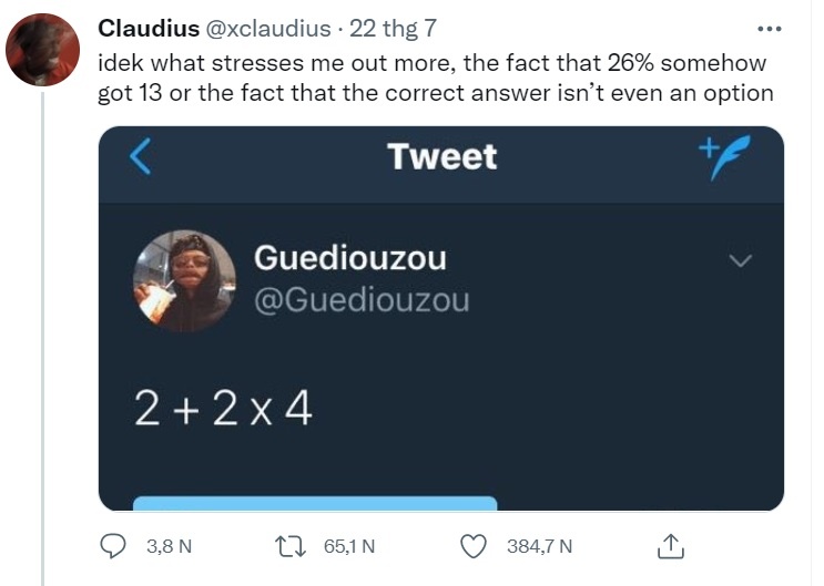 phep tinh 2 + 2 x 4 anh 1