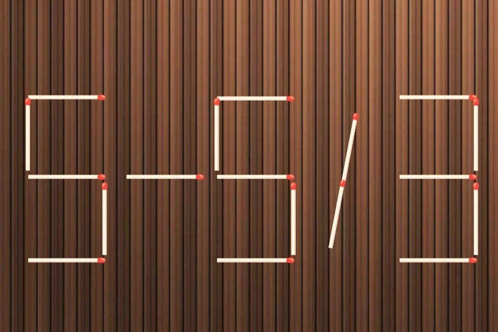 Di chuyen mot que diem bien phep tinh 5 - 5 / 3 = 9 thanh dung hinh anh