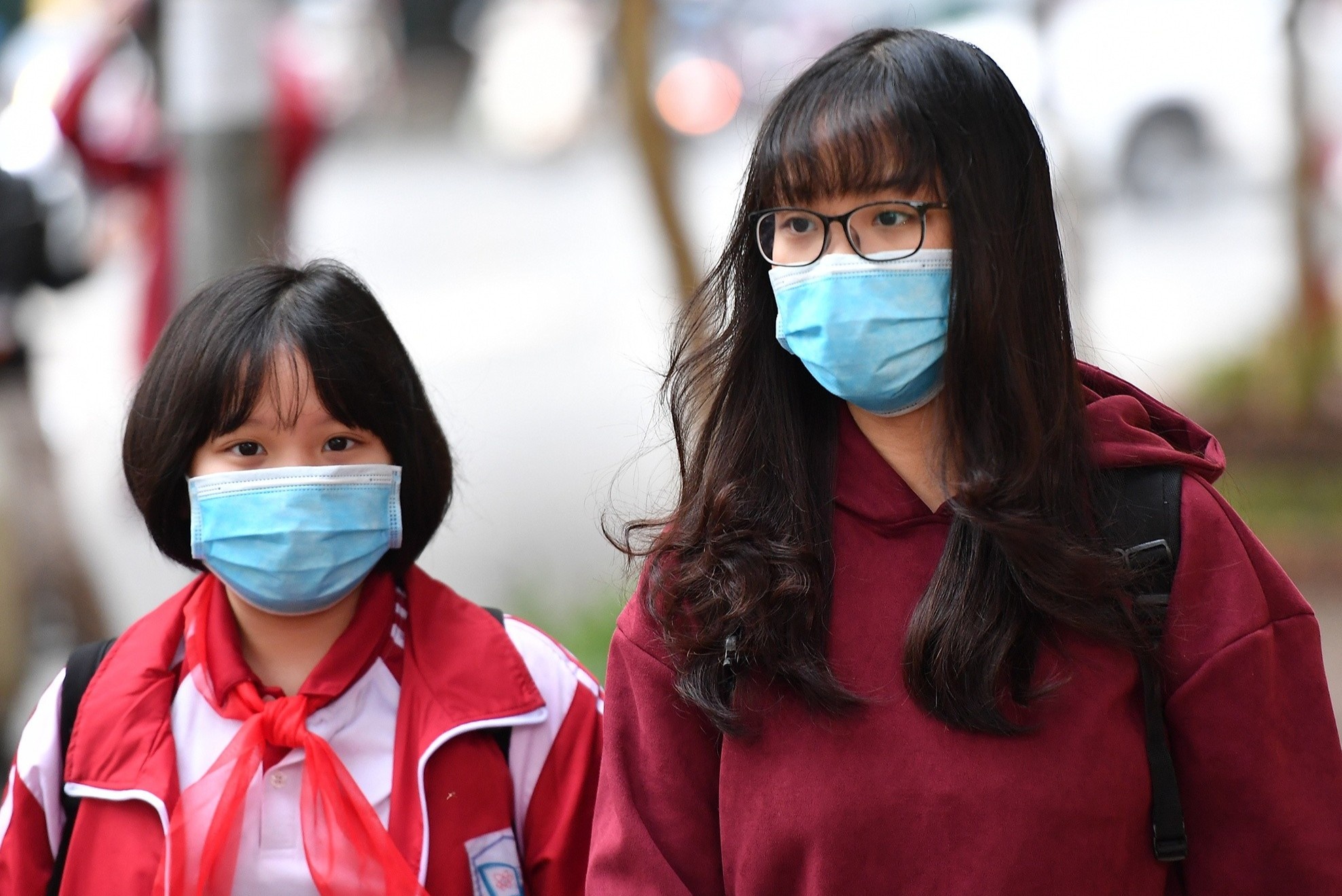 Phu huynh mong hoc sinh cac quan o Ha Noi som duoc den truong hinh anh