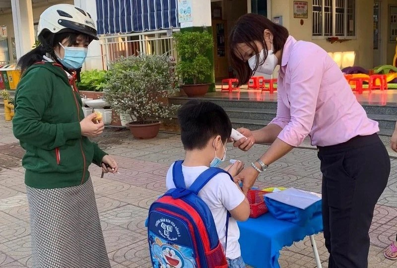 Co giao thanh F0, ca lop mam non phai nghi hoc den 14 ngay hinh anh