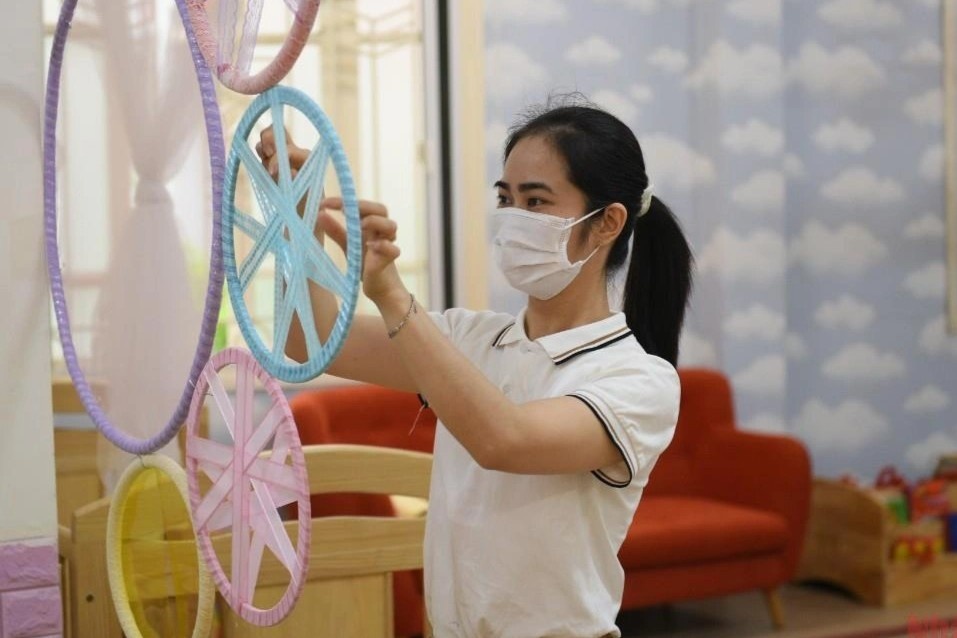 Truong mam non o Ha Noi san sang don tre quay lai lop hinh anh