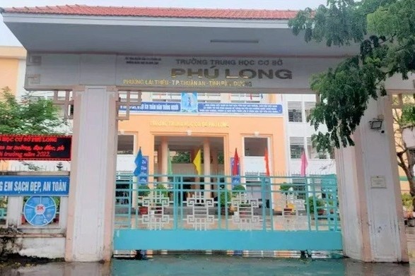 Con trai de lo de thi, hieu truong bi kiem diem, ha bac thi dua hinh anh