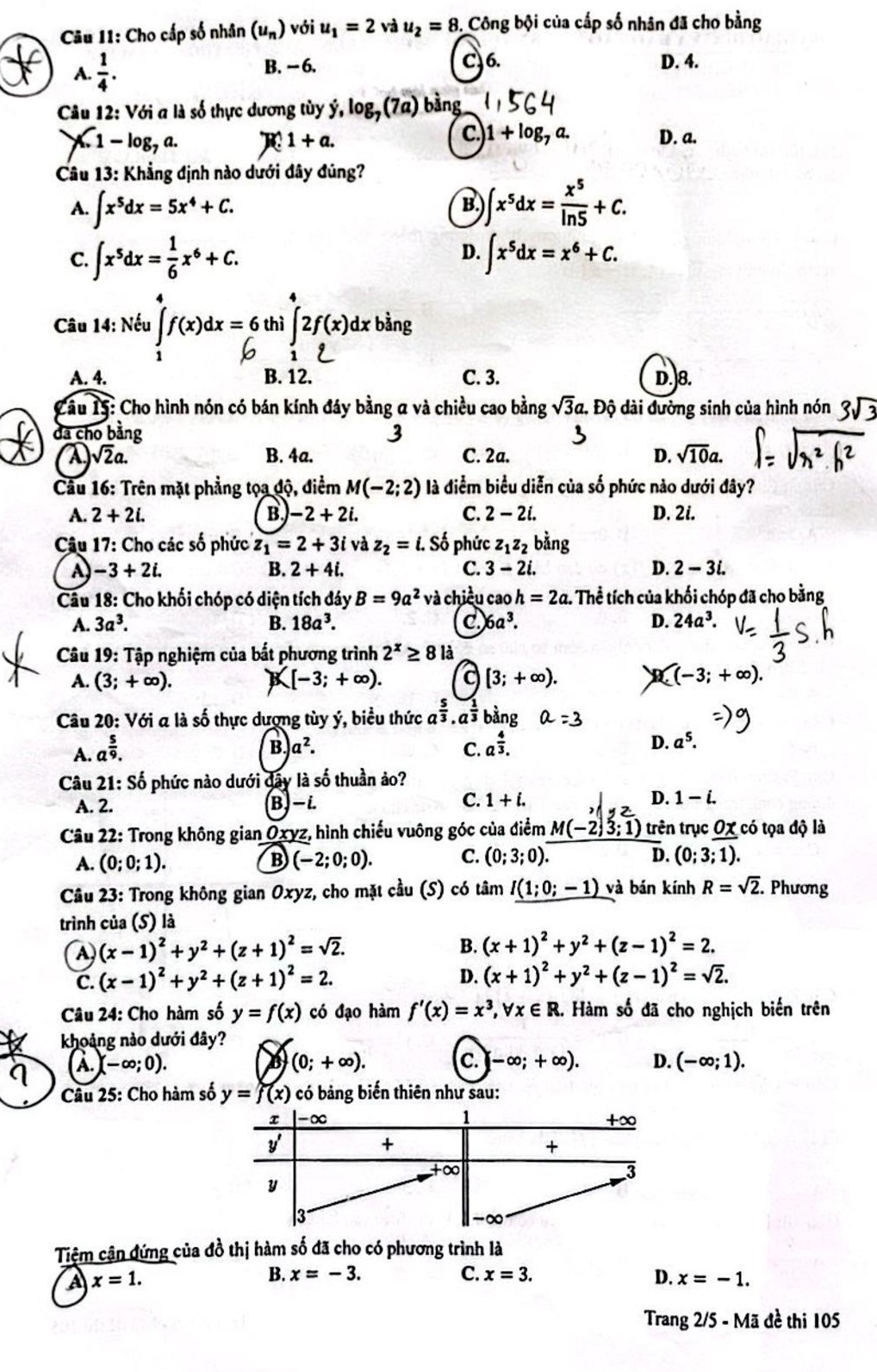 dap an mon Toan anh 3