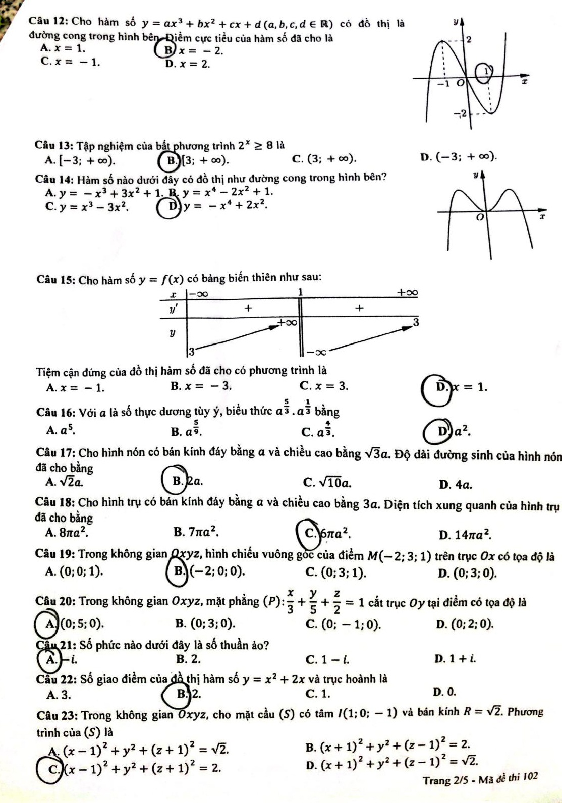 de thi mon Toan anh 2