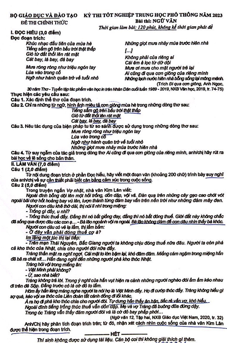 dap an Ngu van anh 2