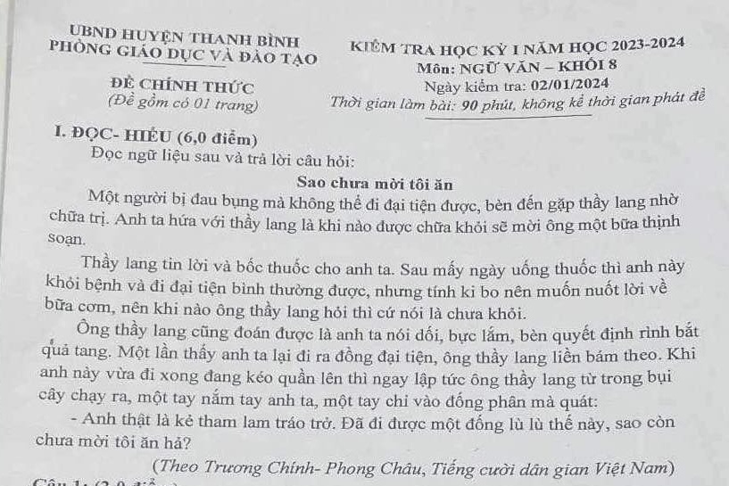 Xon xao de Ngu van lop 8 co ngu lieu nhay cam hinh anh