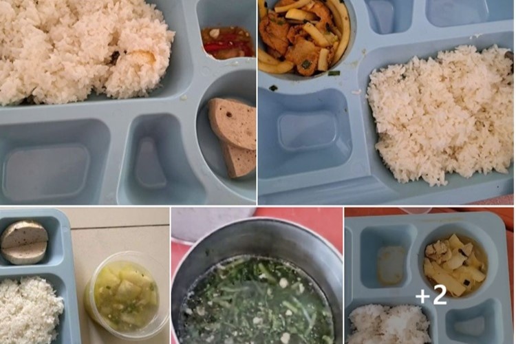 Lam ro phan anh suat com giao vien 30.000 dong chi co 2  mieng cha hinh anh