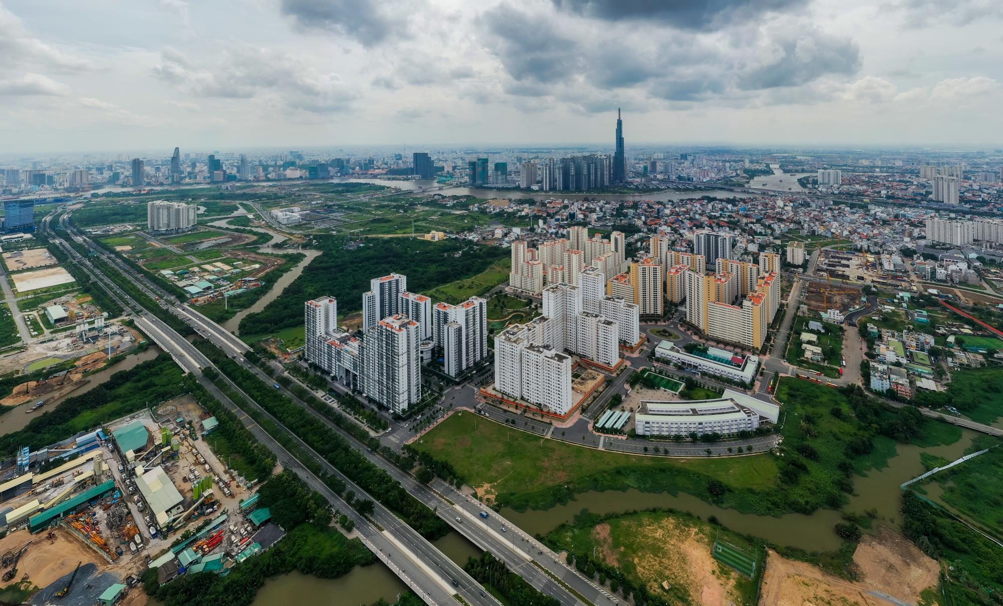 Tai dinh cu,  thu thiem,  hoang vang,  new city anh 1