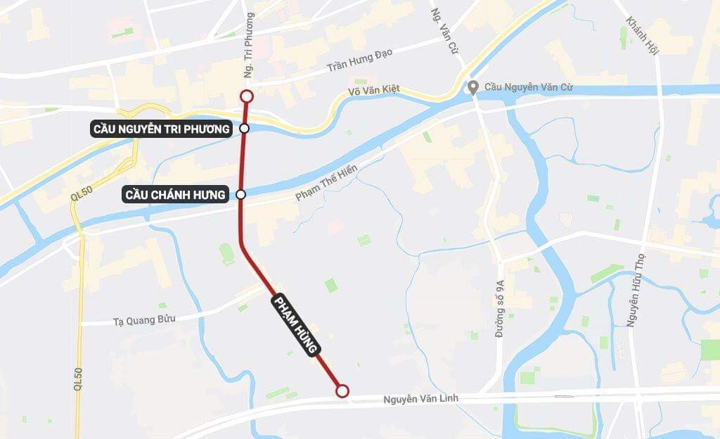 ket xe cau Chanh Hung duong Pham Hung o Sai Gon anh 2