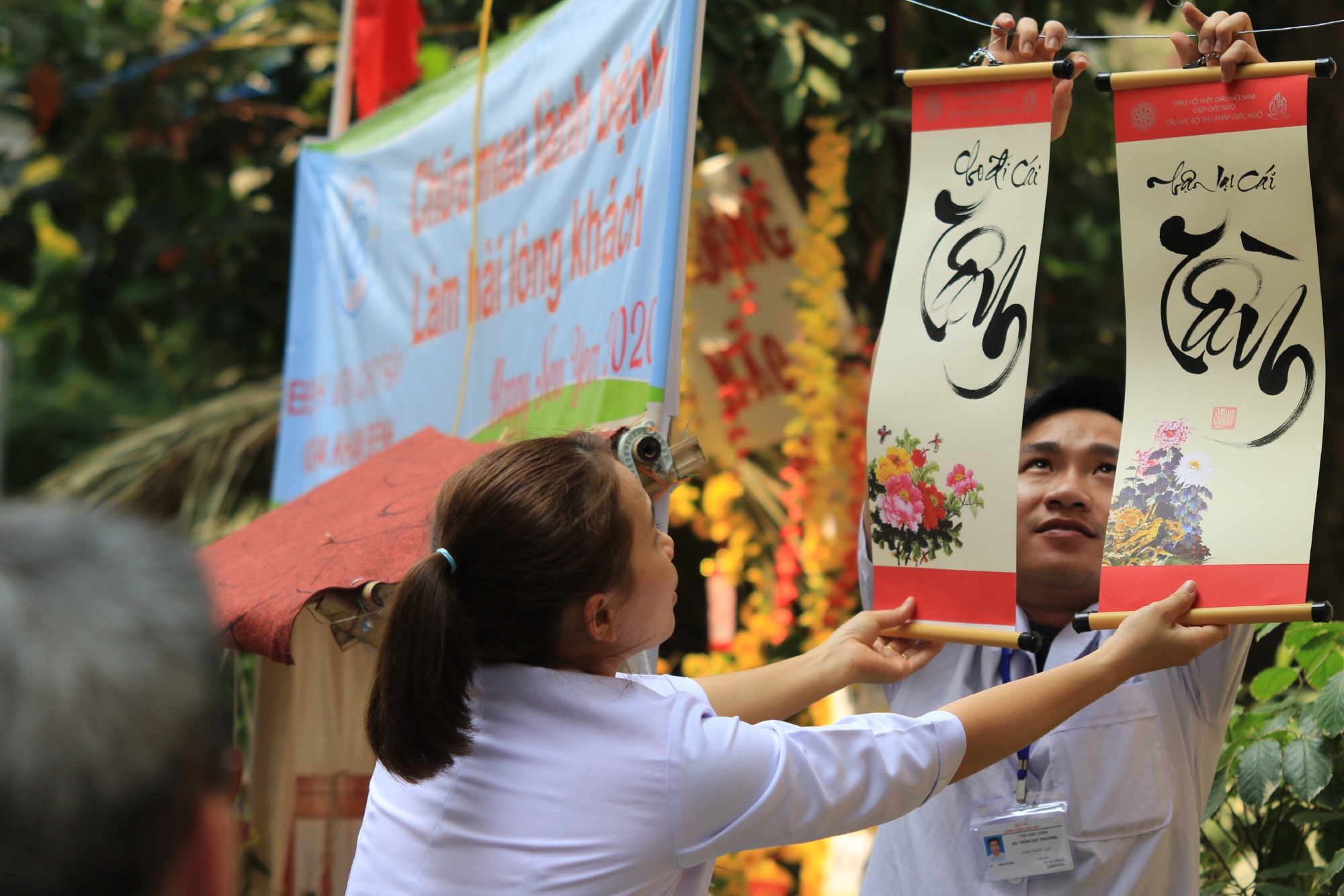 Duong hoa Tet trong benh vien Cho Ray anh 4