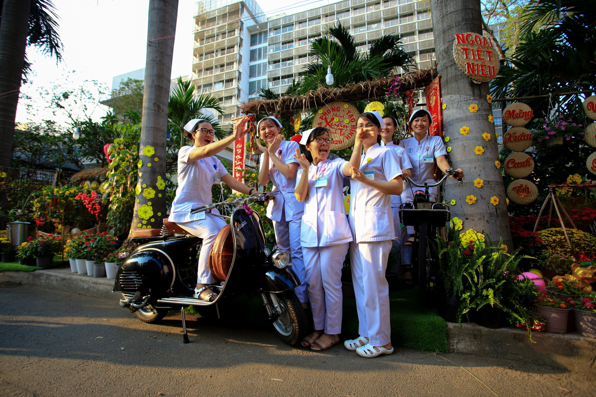 Duong hoa Tet trong benh vien Cho Ray anh 8