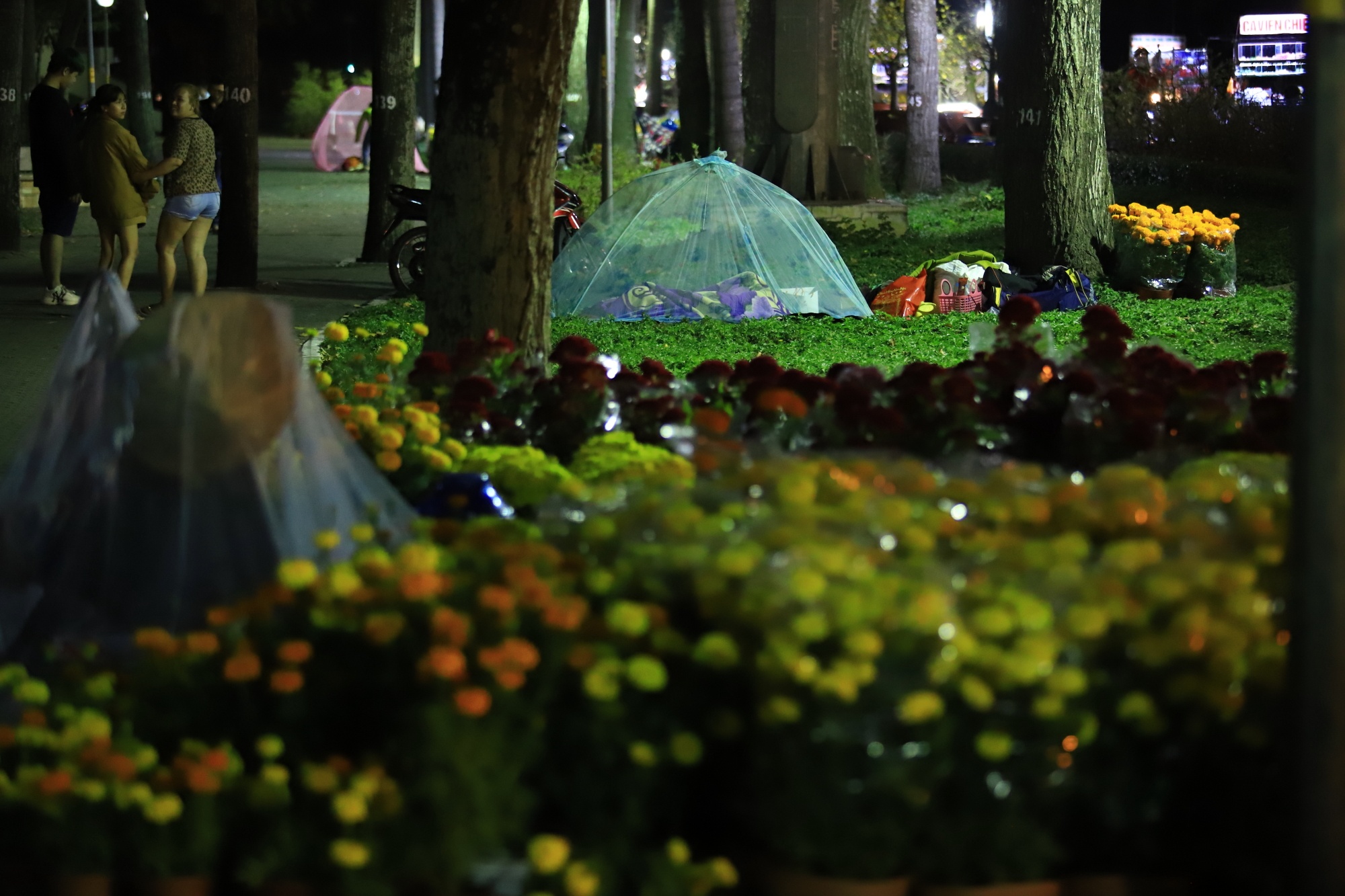 Tieu thuong va vat thuc thau dem canh hoa Tet o Sai Gon anh 14