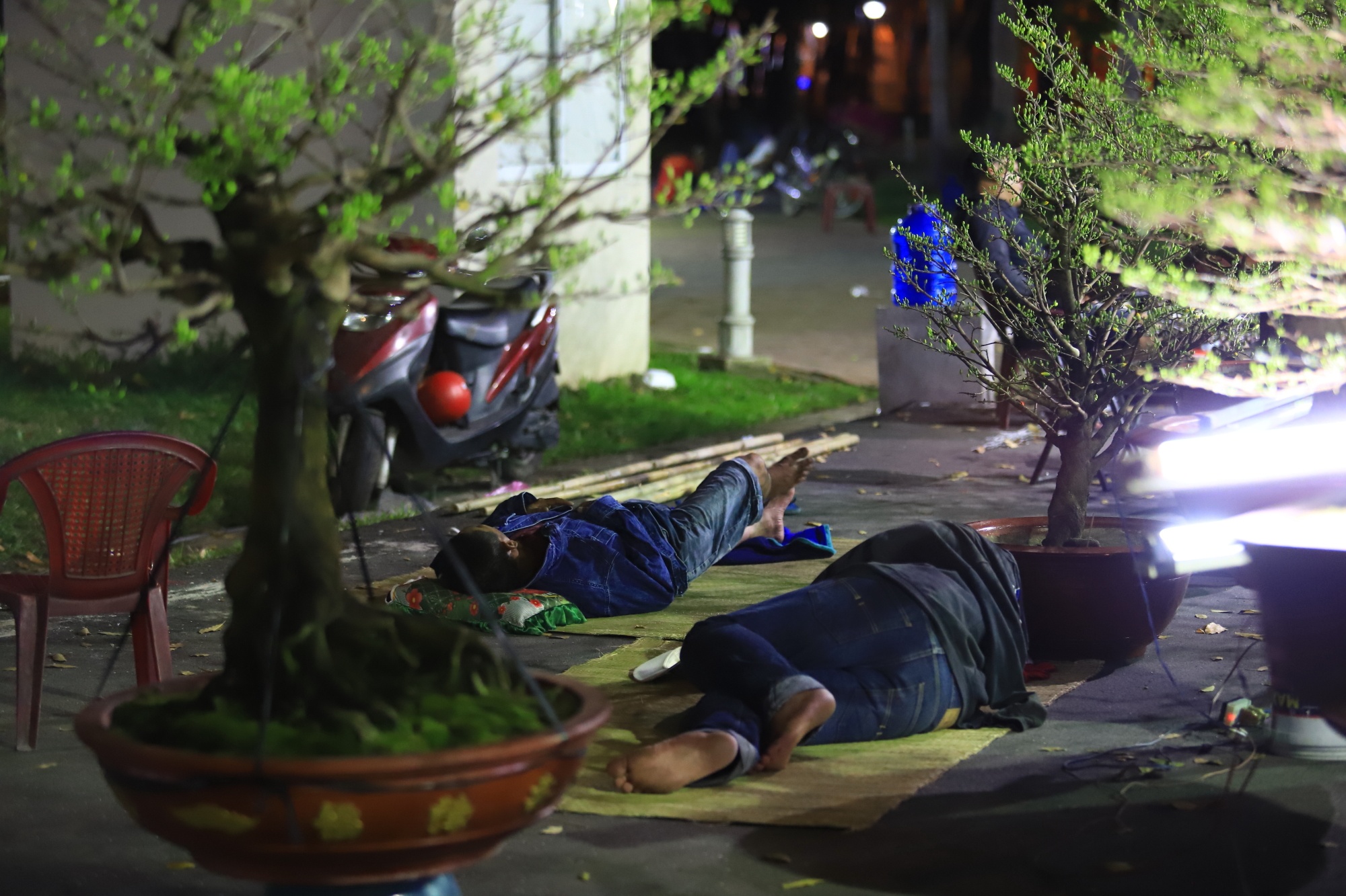 Tieu thuong va vat thuc thau dem canh hoa Tet o Sai Gon anh 13