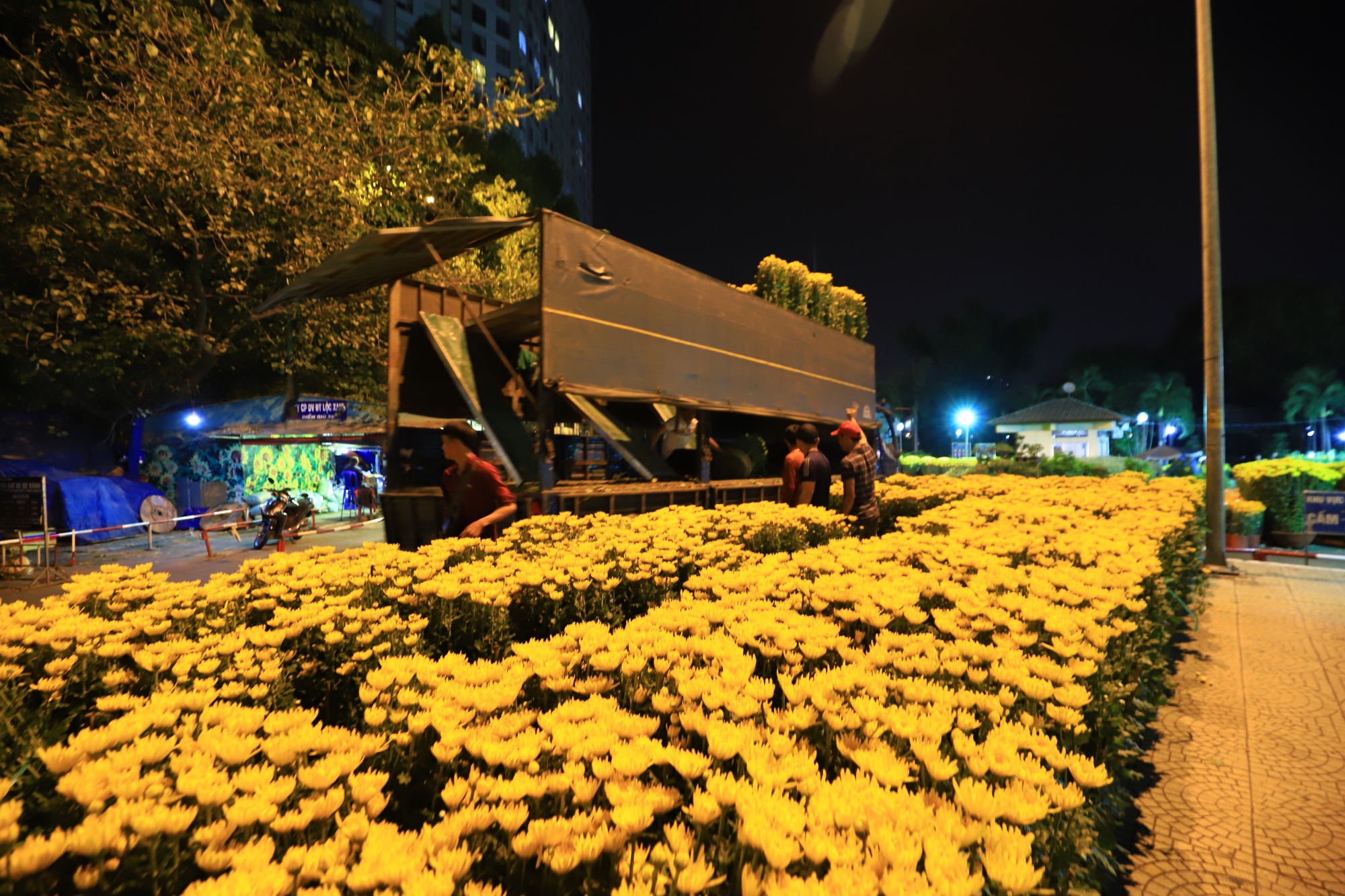 Tieu thuong va vat thuc thau dem canh hoa Tet o Sai Gon anh 6