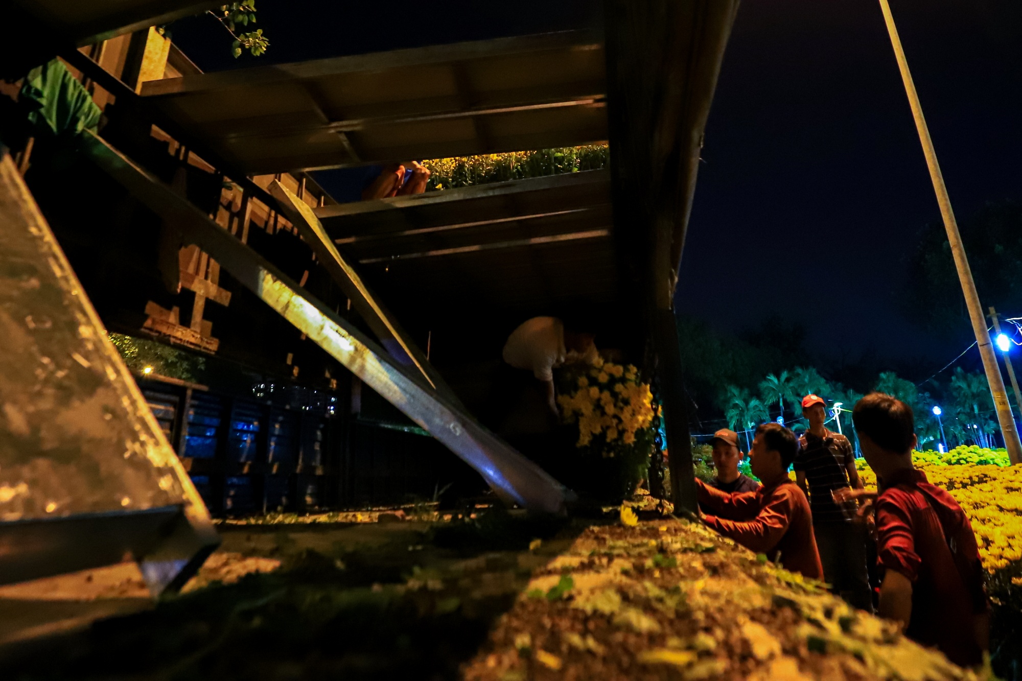 Tieu thuong va vat thuc thau dem canh hoa Tet o Sai Gon anh 8