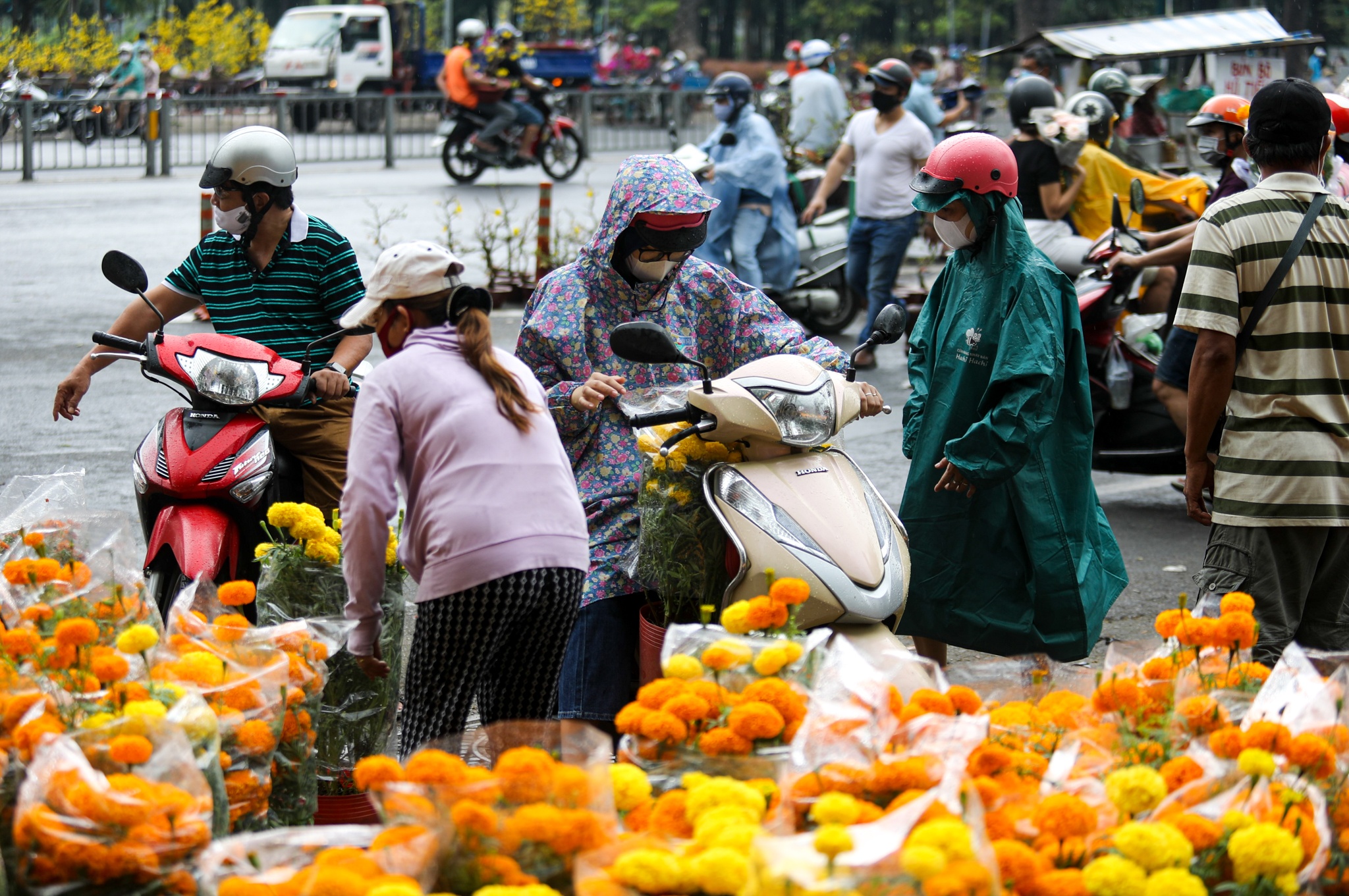 Nguoi dan chen chuc mua hoa 30 Tet anh 9