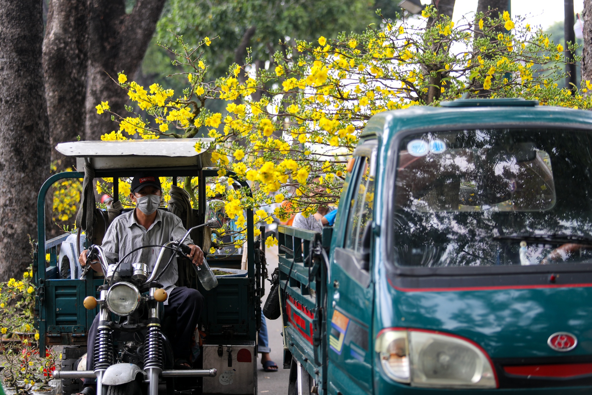 Nguoi dan chen chuc mua hoa 30 Tet anh 12